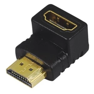 HDMI apa–anya adapter 90°-os szögben, kompakt csatlakozáshoz