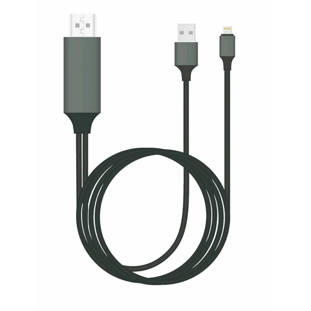 Lightning–HDMI adapter iPhone-hoz - Apple HDTV kábel iOS kompatibilis