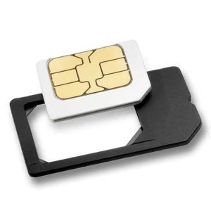 satkit Fekete, rugalmas MicroSIM–SIM adapter iPhone és iPad készülékhez