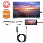 USB-C–HDMI adapter, HDTV kompatibilis 4K konverter