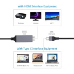 USB-C–HDMI adapter, HDTV kompatibilis 4K konverter