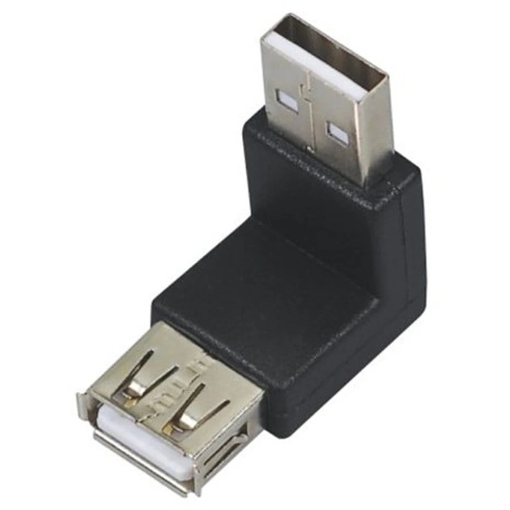 USB A apa–anya adapter 90°-os szögben, kompakt csatlakozáshoz
