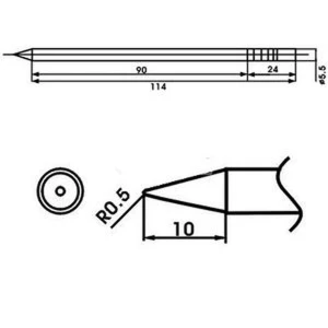 Aoyue LF-2B forrasztópáka hegy beépített ellenállással forrasztóállomásokhoz