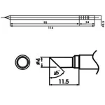 Aoyue LF-4C forrasztópáka hegy beépített ellenállással forrasztóállomásokhoz