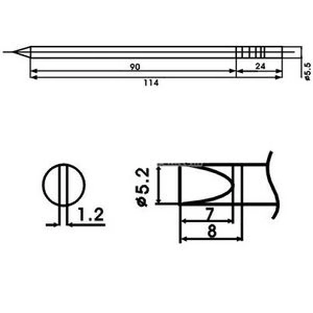 Aoyue LF-52D forrasztópáka hegy beépített ellenállással