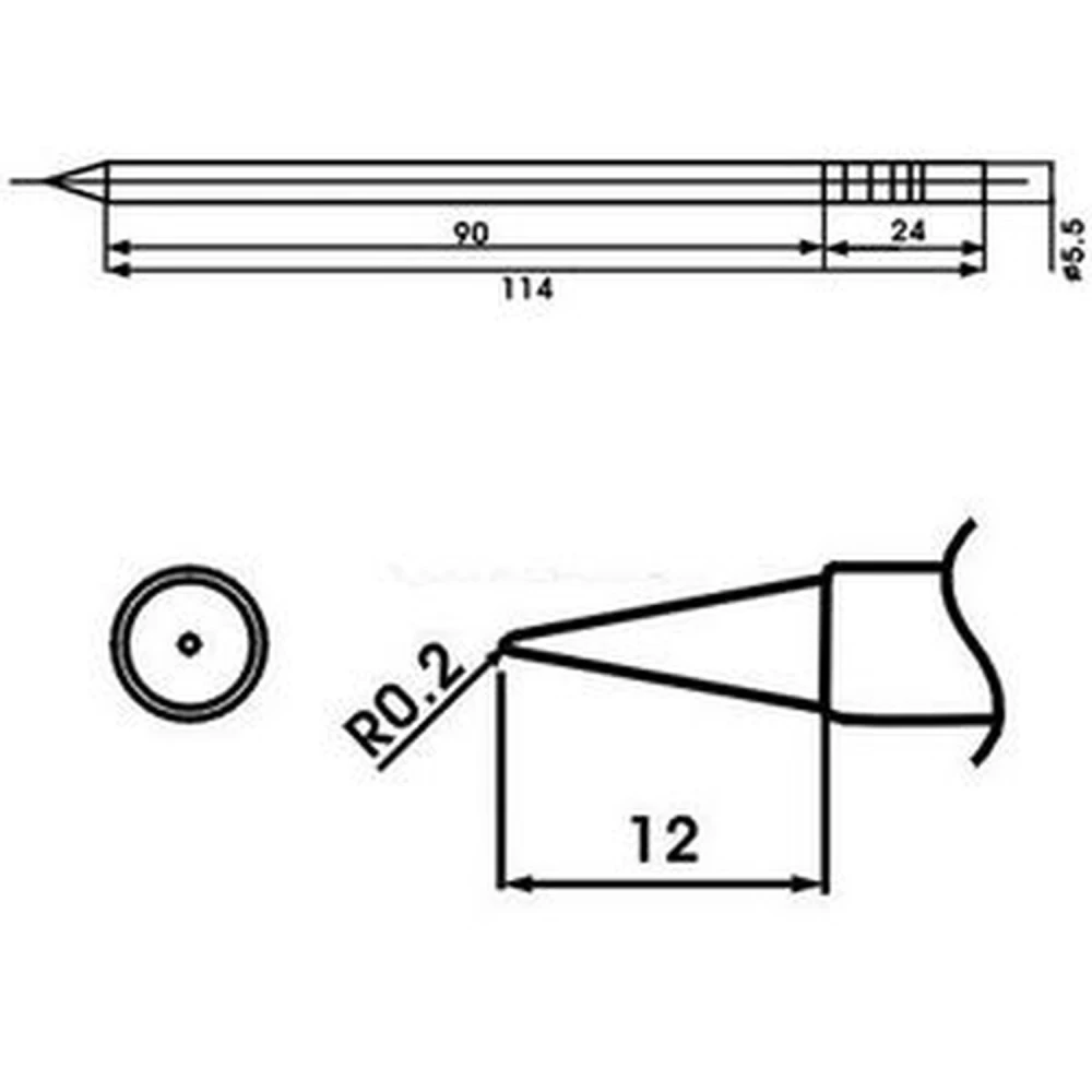 Aoyue LF-LB forrasztópáka hegy beépített ellenállással forrasztóállomáshoz