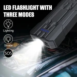 Autóindító booster 8000mAh Jumpstarter S301 kompakt és biztonságos LED SOS lámpával