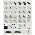 AUTOOL C100 benzinbefecskendező-tisztító adapterekkel