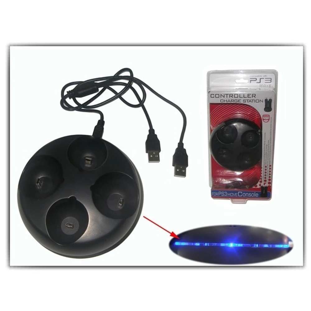 PS3 Move töltőállomás 4 kontrollerhez – egyidejű töltés