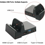 Hordozható dokkoló Nintendo Switchhez - kompakt HDMI USB mini dock