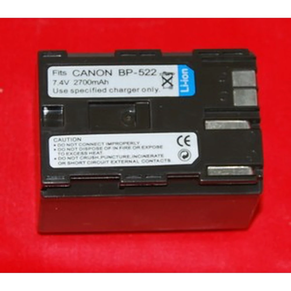 Canon BP-522 kompatibilis akkumulátor 7,4V 2700mAh Canon kamerákhoz