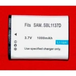 Samsung SB-1137D kompatibilis Li-Ion akkumulátor 7.4V 1000mAh fényképezőgépekhez