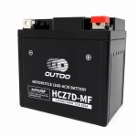 Motorkerékpár Akkumulátor AGM 12V 6Ah OUTDO HCZ7D-MF - Kompatibilis Yuasa YTZ7S-BS / GTZ7S / ETZ7S