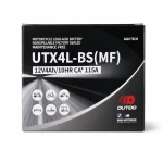 Motor Akkumulátor AGM 12V 4Ah OUTDO UTX4L-BS(MF) - Kompatibilis Yuasa YTX4L-BS / GTX4L-BS / ETX4L-BS