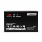Motor Akkumulátor AGM 12V 12Ah OUTDO YB12AL-BS(MF) - Kompatibilis Yuasa YB12AL-A2 / GS YB12AL-A2 / 12N12-4A-1 (flooded hasonló)