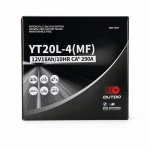 Motorkerékpár akkumulátor AGM 12V 18Ah OUTDO YT20L-4(MF) - Kompatibilis Yuasa YTX20L-BS / GTX20L-BS / ETX20L-BS / Y50-N18L-A