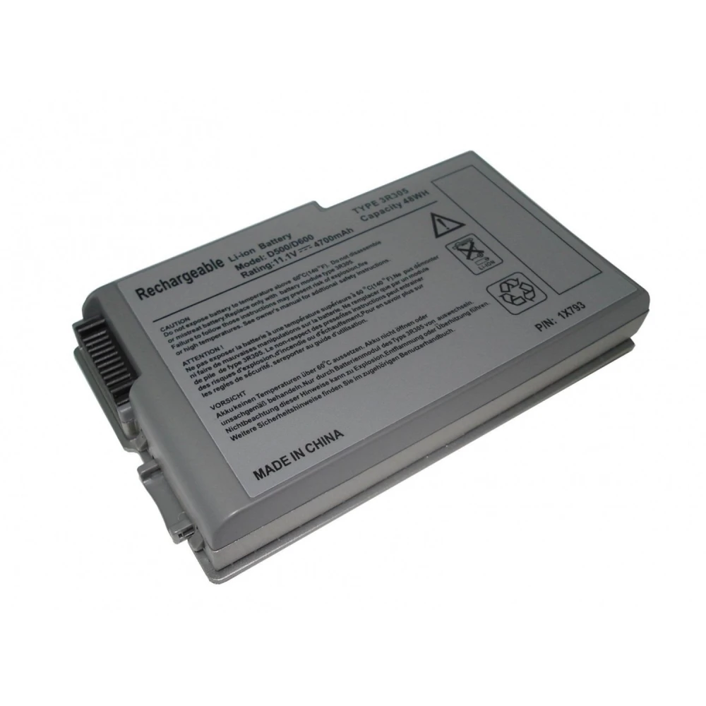 Dell D500 akkumulátor 4400mAh, kompatibilis D600 és 600m