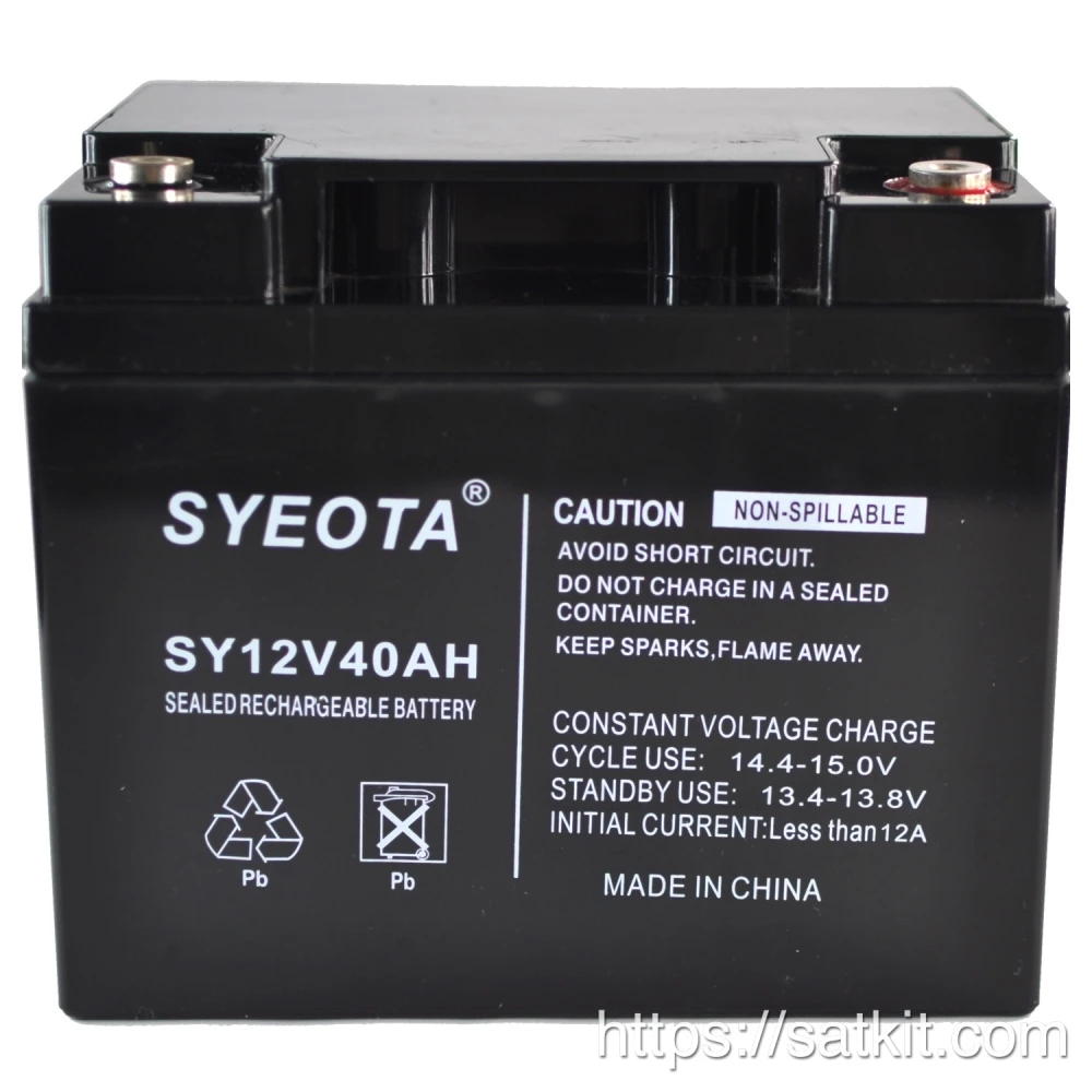 Bateria Plomo Sellada Recargable 12V 40Ah Sy40-12 en uso para UPS