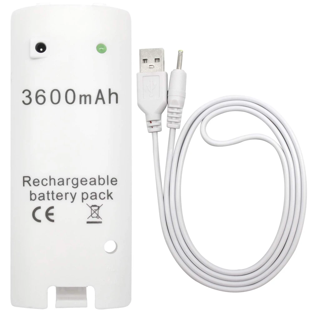 3600mAh újratölthető akkumulátor Wii kontrollerhez