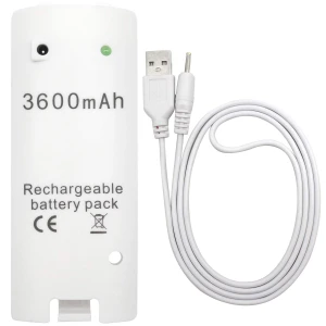 3600mAh újratölthető akkumulátor Wii kontrollerhez