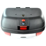 46 literes univerzális ezüst motoros doboz - XXL topcase zárral