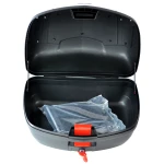 Placa de montaje y accesorios para baúl de moto universal plata