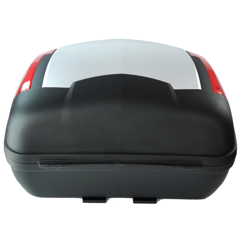 46 literes univerzális ezüst motoros doboz - XXL topcase zárral