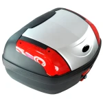 46 literes univerzális ezüst motoros doboz - XXL topcase zárral