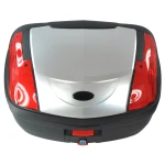 46 literes univerzális ezüst motoros doboz - XXL topcase zárral
