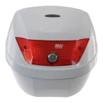 Univerzális 28L fehér motoros top case - 1 sisakhoz