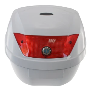Univerzális 28L fehér motoros top case - 1 sisakhoz