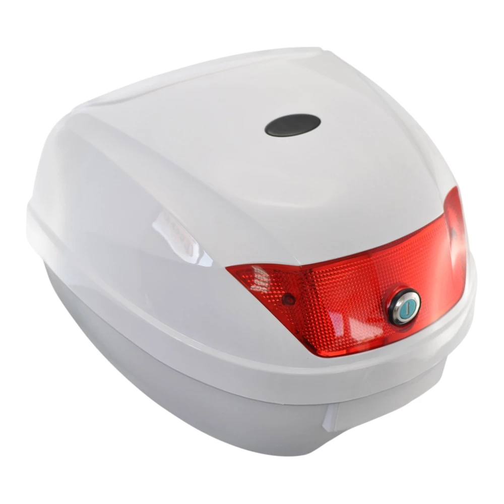 Univerzális 28L fehér motoros top case - 1 sisakhoz