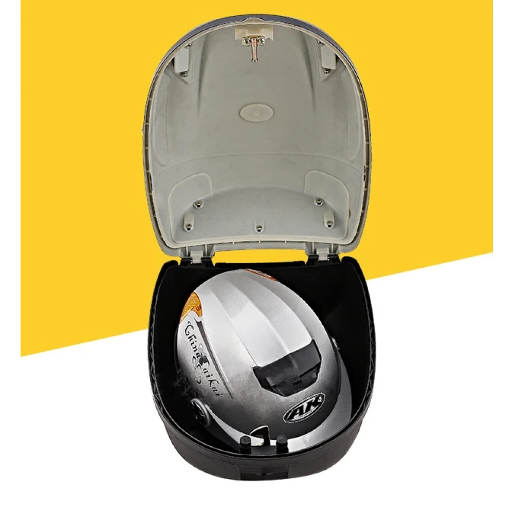 JZH-818 kerékpár sisaktartó doboz 17L fehér 1 sisakhoz