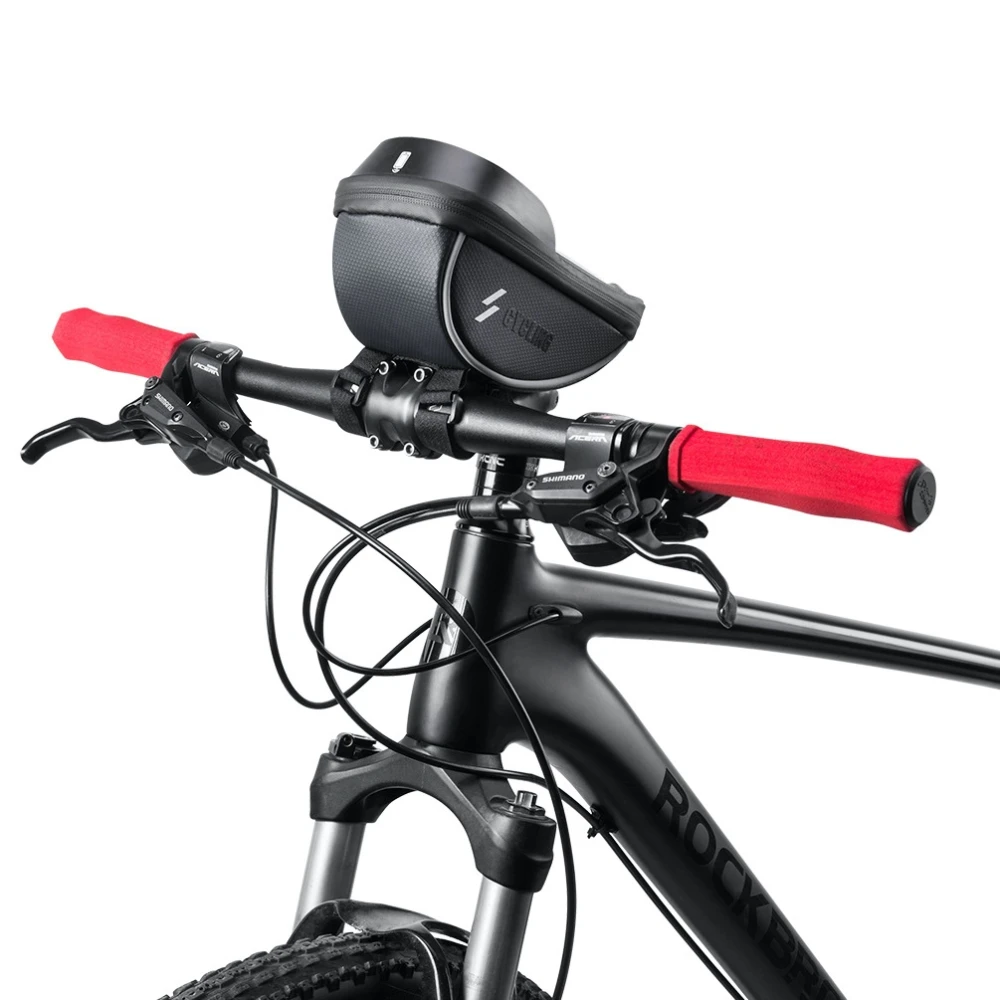 Kerékpáros telefontartó táska érintőképernyővel és napellenzővel 0.5L