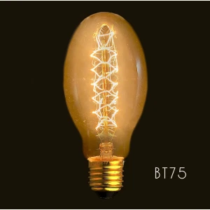 Edison Vintage BT75 E27 40W izzószálas izzó ipari dekorációhoz