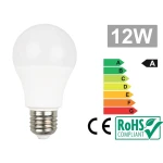 E27 LED izzó 12W 6500K - erős fehér fény, energiatakarékos