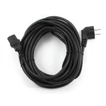 Cable de alimentación para ordenador con conector Schuko macho y IEC hembra angulado