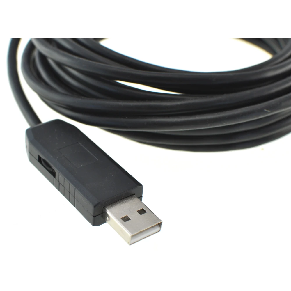 Vista del cabezal de cámara del endoscopio USB con luz LED