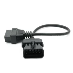 Opel kompatibilis OBD1–OBD2 kábel – 10Pin–16Pin diagnosztikai adapter