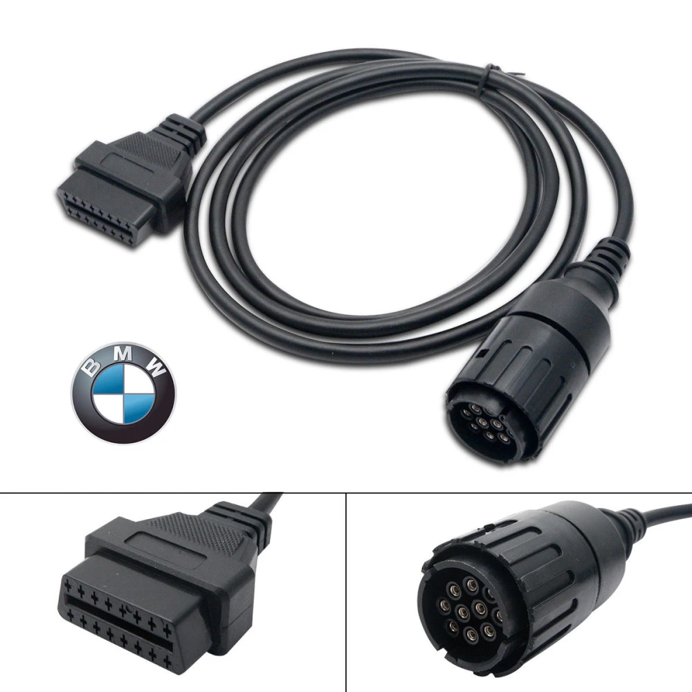 Cable diagnóstico ICOM ISPA para motocicleta BMW con conectores 10 y 16 pin