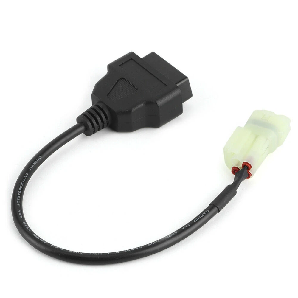 Cable diagnóstico para moto Honda conectado a scanner OBDII