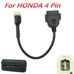 OBD2–4 tűs kábel Honda motorhoz - kiváló minőségű diagnosztikai adapter