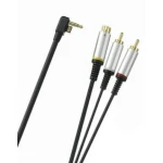 PSP 2000 Slim S-Video kábel 24K aranyozott csatlakozókkal TV-hez