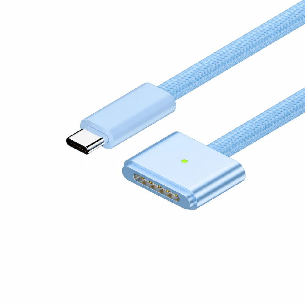 USB-C – MagSafe 3 140W töltőkábel MacBook Pro és Air – 2 m fonott, Égkék