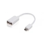 Micro USB OTG kábel - USB anya 10 cm Androidhoz