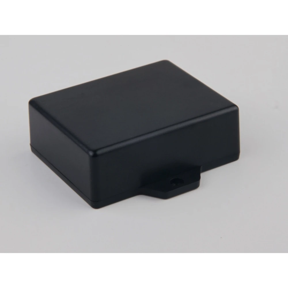 Caja plastico para proyectos 62x50x22mm con alas para fijacion detalle de alas para tornillos