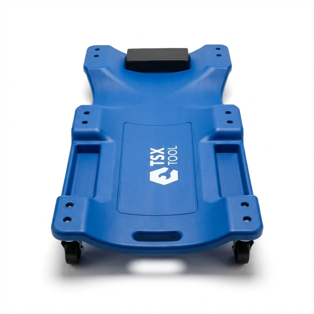 Ellenálló műanyag műhelyi szerelőfekvő kocsi kerekekkel TSX TOOL