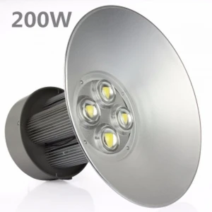 200W LED ipari csarnoklámpa 6000K, PF 0,95, 100% valós teljesítmény, High Bay