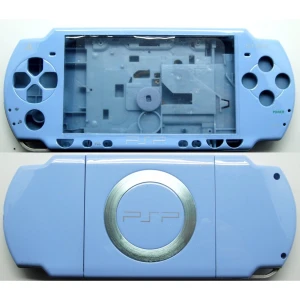PSP2000 komplett ház világoskék gombokkal javításhoz