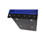 Professzionális műhelykocsi 3 polccal, oldaltálcákkal és kampókkal a műhely rendszerezéséhez